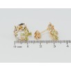 Серьги Xuping Позолота 18K пусеты Веночки с салатовыми фианитами фото №2 Серьги Xuping Позолота 18K пусеты Веночки с салатовыми фианитами фото №2