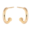 Серьги Xuping Позолота 18K пусеты Грибочки инкрустация бело-красным цирконием 2 в 1 фото №3 Серьги Xuping Позолота 18K пусеты Грибочки инкрустация бело-красным цирконием 2 в 1 фото №3
