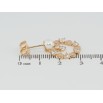 Серьги Xuping Позолота 18K пусеты Подески веночки с цирконием и сердечками фото №2 Серьги Xuping Позолота 18K пусеты Подески веночки с цирконием и сердечками фото №2