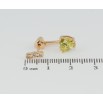 Сережки Xuping Позолота 18K пусети-джекети Сердечки лимонні фіаніти фото №2 Сережки Xuping Позолота 18K пусети-джекети Сердечки лимонні фіаніти фото №2
