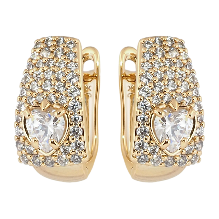 Серьги Xuping Позолота 18K английский замок Инкрустация цирконием фото №24 Серьги Xuping Позолота 18K английский замок Инкрустация цирконием фото №24
