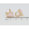 Серьги Xuping Позолота 18K колечки Улитки с розовыми фианитами фото №2 Серьги Xuping Позолота 18K колечки Улитки с розовыми фианитами фото №2
