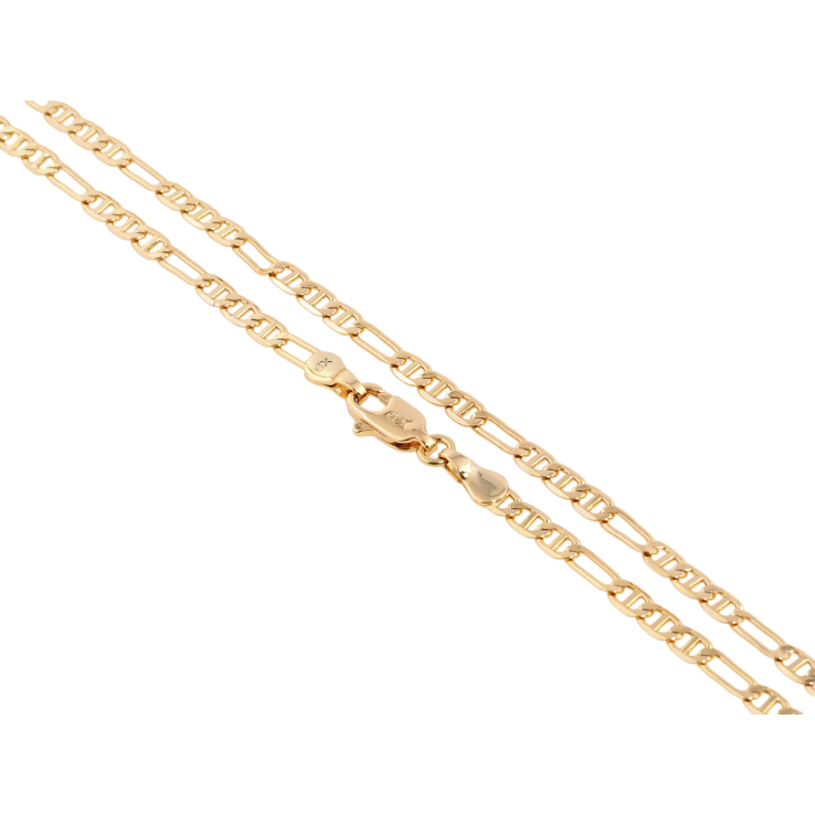 Ланцюжок Xuping Позолота 18K Плетіння Фігаро довжина 49см х 3мм фото №23