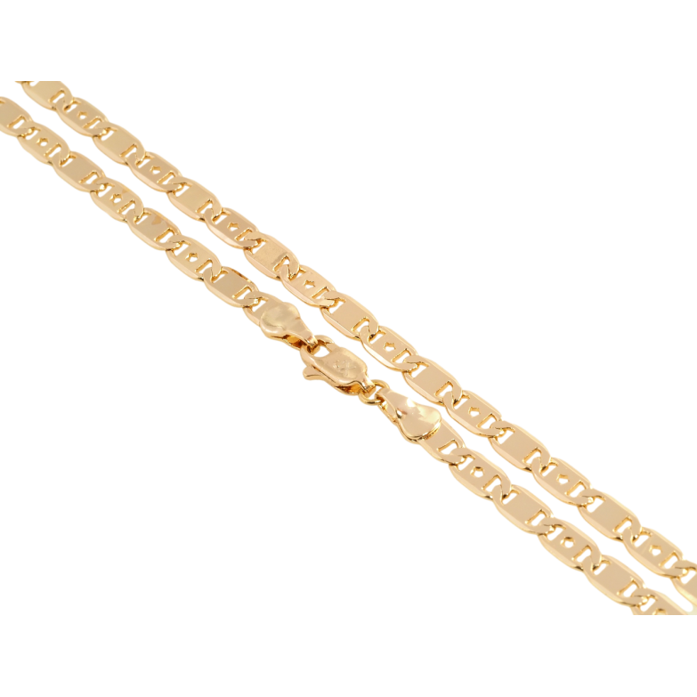 Цепочка Xuping Позолота 18K Плетение Морская цепь длина 45см х 5мм фото №6 Цепочка Xuping Позолота 18K Плетение Морская цепь длина 45см х 5мм фото №6