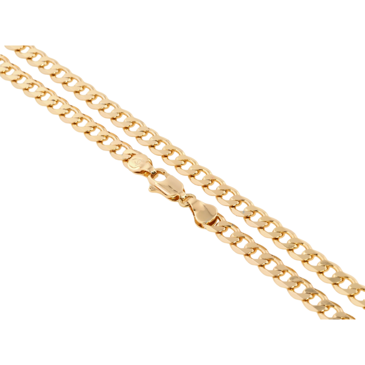 Ланцюжок Xuping Позолота 18K Плетіння Панцирне довжина 49см х 5мм фото №4