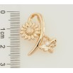 Кулон Xuping Позолота 18K Квіточка з бджолою для ланцюжка до 3мм фото №2 Кулон Xuping Позолота 18K Квіточка з бджолою для ланцюжка до 3мм фото №2
