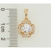 Кулон Xuping Позолота 18K Квіточка з цирконієм для ланцюжка до 5мм. фото №2 Кулон Xuping Позолота 18K Квіточка з цирконієм для ланцюжка до 5мм. фото №2