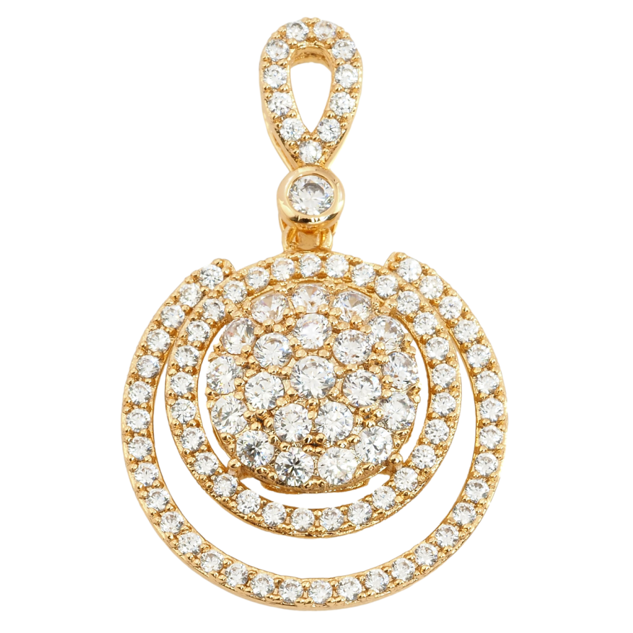Кулон Xuping Позолота 18K Інкрустація цирконієм для ланцюжка до 4мм фото №1 Кулон Xuping Позолота 18K Інкрустація цирконієм для ланцюжка до 4мм фото №1