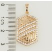 Кулон Xuping Позолота 18K Різьблений орнамент з інкрустацією цирконієм для ланцюжка до 5мм фото №2 Кулон Xuping Позолота 18K Різьблений орнамент з інкрустацією цирконієм для ланцюжка до 5мм фото №2