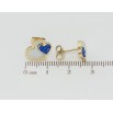 Серьги Xuping TTM Stainless Steel цвет 14K пусеты Сердечки с перламутровыми вставками и синими кристаллами фото №2 Серьги Xuping TTM Stainless Steel цвет 14K пусеты Сердечки с перламутровыми вставками и синими кристаллами фото №2
