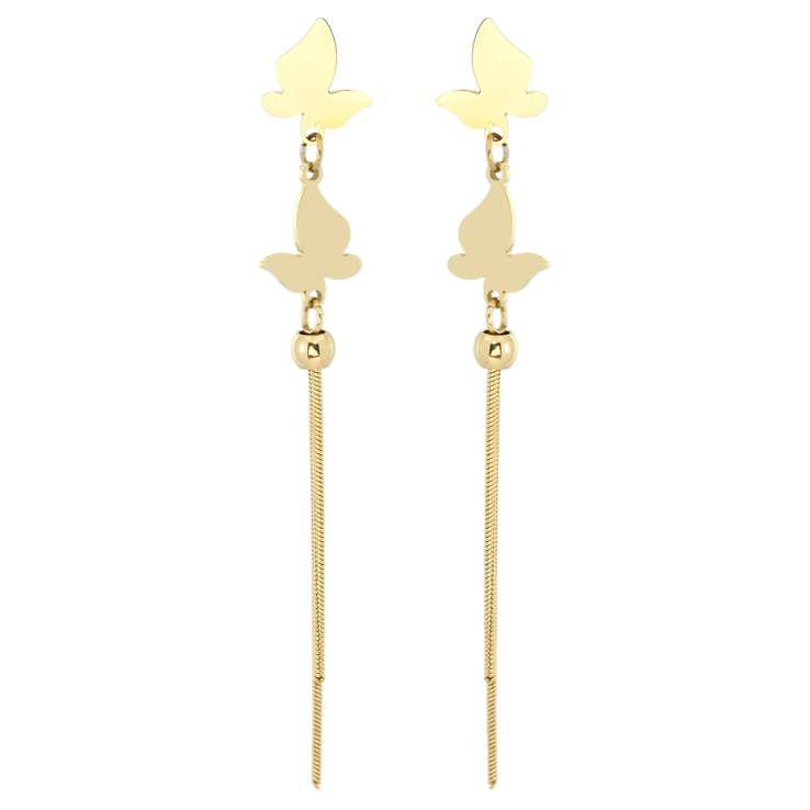 Серьги Xuping TTM Stainless Steel цвет 14K пусеты Подвески бабочки фото №16