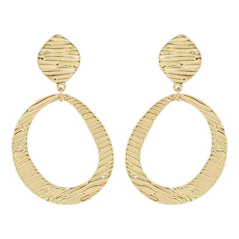 Сережки Xuping TTM Stainless Steel колір 14K пусети Декоративні підвіски фото №5