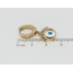Серьги Xuping TTM Stainless Steel цвет 14K подвески на колечках Оберег Глаз Фатимы фото №2 Серьги Xuping TTM Stainless Steel цвет 14K подвески на колечках Оберег Глаз Фатимы фото №2