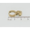 Серьги Xuping TTM Stainless Steel цвет 14K подвески на колечках Сердечки фото №2
