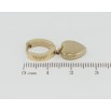 Серьги Xuping TTM Stainless Steel цвет 14K подвески на колечках Сердечки фото №2