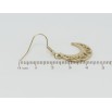 Серьги Xuping TTM Stainless Steel цвет 14K французский замок Луна с резным узором фото №2 Серьги Xuping TTM Stainless Steel цвет 14K французский замок Луна с резным узором фото №2