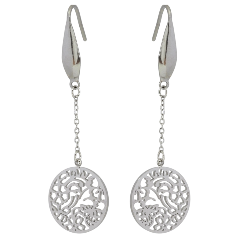 Серьги Xuping TTM Stainless Steel цвет Родий французский замок Декоративные подвески фото №1 Серьги Xuping TTM Stainless Steel цвет Родий французский замок Декоративные подвески фото №1