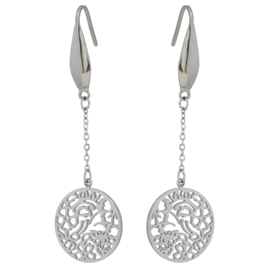 Серьги Xuping TTM Stainless Steel цвет Родий французский замок Декоративные подвески фото №1 Серьги Xuping TTM Stainless Steel цвет Родий французский замок Декоративные подвески фото №1