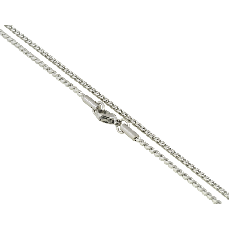 Ланцюжок Xuping ТТМ Stainless Steel колір Родій Плетіння Серпантин довжина 45см х 2мм фото №8