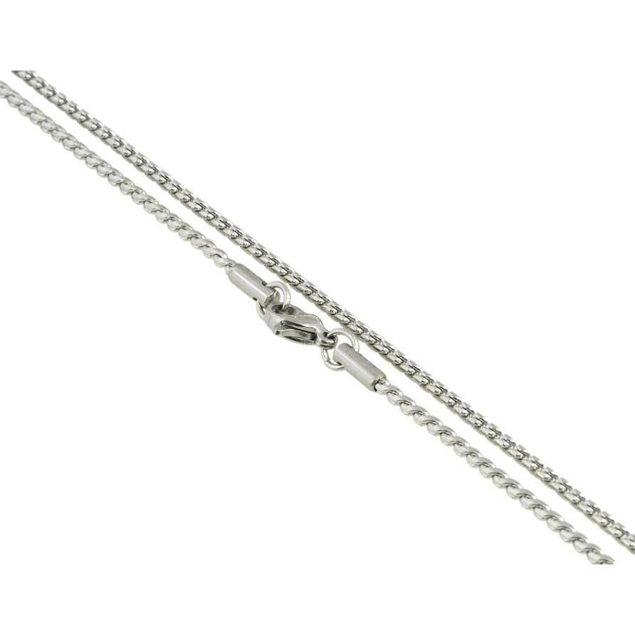 Ланцюжок Xuping ТТМ Stainless Steel колір Родій Плетіння Серпантин довжина 45см х 2мм фото №1 Ланцюжок Xuping ТТМ Stainless Steel колір Родій Плетіння Серпантин довжина 45см х 2мм фото №1