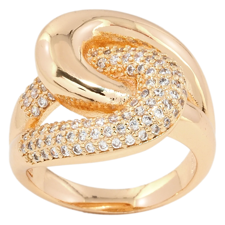 Каблучка Xuping M&L Колір 18К Петельки з цирконієм фото №19 Каблучка Xuping M&L Колір 18К Петельки з цирконієм фото №19