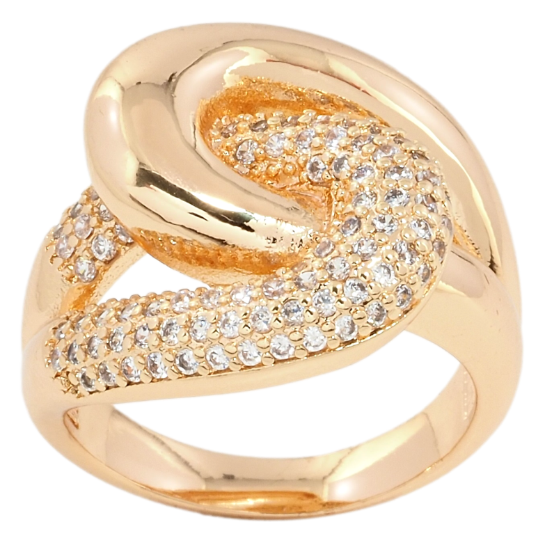 Каблучка Xuping M&L Колір 18К Петельки з цирконієм фото №19 Каблучка Xuping M&L Колір 18К Петельки з цирконієм фото №19