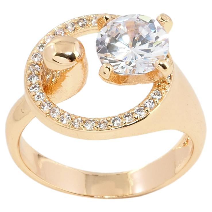 Каблучка Xuping M&L Колір 18К Коло з фіанітом фото №5 Каблучка Xuping M&L Колір 18К Коло з фіанітом фото №5