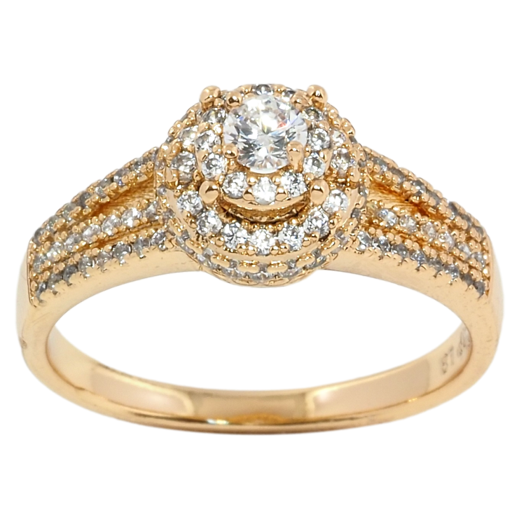 Каблучка Xuping Позолота 18K Інкрустація цирконієм фото №6 Каблучка Xuping Позолота 18K Інкрустація цирконієм фото №6