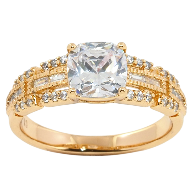 Каблучка Xuping Позолота 18K Візерунок з цирконію з фіанітом фото №8 Каблучка Xuping Позолота 18K Візерунок з цирконію з фіанітом фото №8