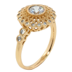 Каблучка Xuping Позолота 18K Декоративна квітка фото №2 Каблучка Xuping Позолота 18K Декоративна квітка фото №2