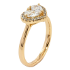Каблучка Xuping Позолота 18K Кришталеве серце фото №2 Каблучка Xuping Позолота 18K Кришталеве серце фото №2