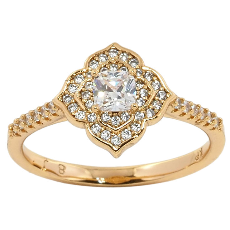 Каблучка Xuping Позолота 18K Квітка інкрустація цирконієм фото №20 Каблучка Xuping Позолота 18K Квітка інкрустація цирконієм фото №20