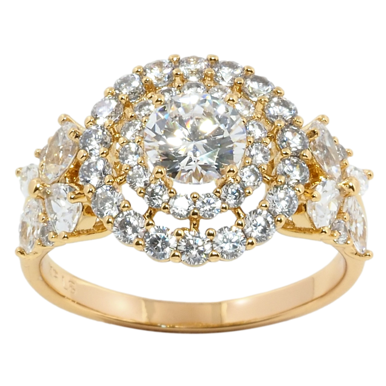 Каблучка Xuping Позолота 18K Інкрустація цирконієм фото №12 Каблучка Xuping Позолота 18K Інкрустація цирконієм фото №12