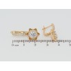 Серьги Xuping Позолота 18K английский замок Цветочки с цирконием фото №2 Серьги Xuping Позолота 18K английский замок Цветочки с цирконием фото №2