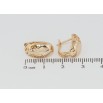 Серьги Xuping Позолота 18K английский замок Резной узор на одну сторону фото №2 Серьги Xuping Позолота 18K английский замок Резной узор на одну сторону фото №2