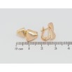 Серьги Xuping Позолота 18K английский замок Треугольники с шагренью фото №2 Серьги Xuping Позолота 18K английский замок Треугольники с шагренью фото №2