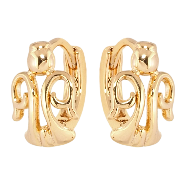 Серьги Xuping Позолота 18K колечки Ангелочки фото №21 Серьги Xuping Позолота 18K колечки Ангелочки фото №21