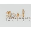 Серьги Xuping Позолота 18K пусеты Фианиты в обрамлении циркония фото №2 Серьги Xuping Позолота 18K пусеты Фианиты в обрамлении циркония фото №2