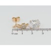Серьги Xuping Позолота 18K пусеты Элегантные подвески с фианитом фото №2