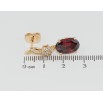 Серьги Xuping Позолота 18K пусеты Элегантные подвески с красным фианитом фото №2 Серьги Xuping Позолота 18K пусеты Элегантные подвески с красным фианитом фото №2