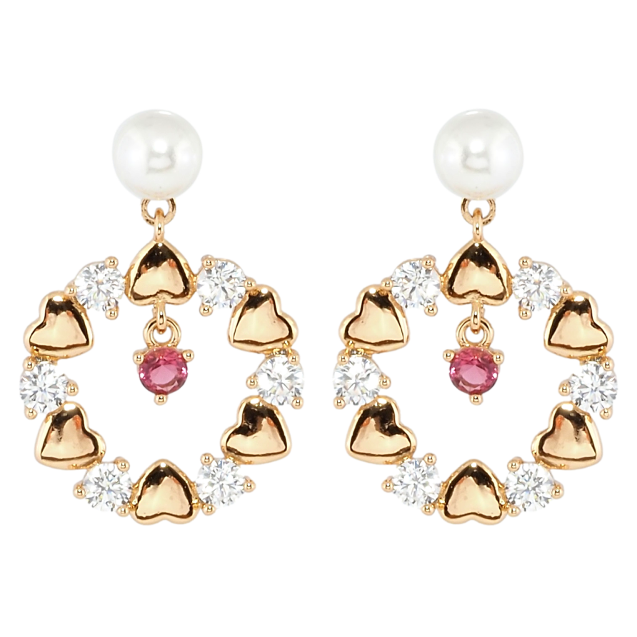 Серьги Xuping Позолота 18K пусеты Романтические подвески на жемчужине фото №1 Серьги Xuping Позолота 18K пусеты Романтические подвески на жемчужине фото №1