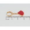 Серьги Xuping Позолота 18K подвески на колечках Декоративные подвески с красной эмалью фото №2 Серьги Xuping Позолота 18K подвески на колечках Декоративные подвески с красной эмалью фото №2