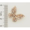 Кулон Xuping Позолота 18K Метелик інкрустація цирконієм та бузковими фіанітами для ланцюжка до 3мм фото №2 Кулон Xuping Позолота 18K Метелик інкрустація цирконієм та бузковими фіанітами для ланцюжка до 3мм фото №2