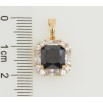 Кулон Xuping Позолота 18K Черный фианит в обрамлении циркония для цепочки до 5мм фото №2 Кулон Xuping Позолота 18K Черный фианит в обрамлении циркония для цепочки до 5мм фото №2