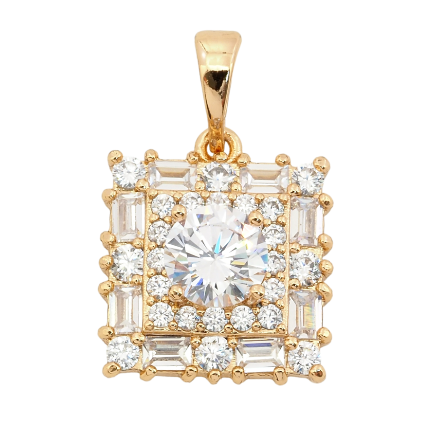 Кулон Xuping Позолота 18K Інкрустація цирконієм для ланцюжка до 5мм фото №1 Кулон Xuping Позолота 18K Інкрустація цирконієм для ланцюжка до 5мм фото №1