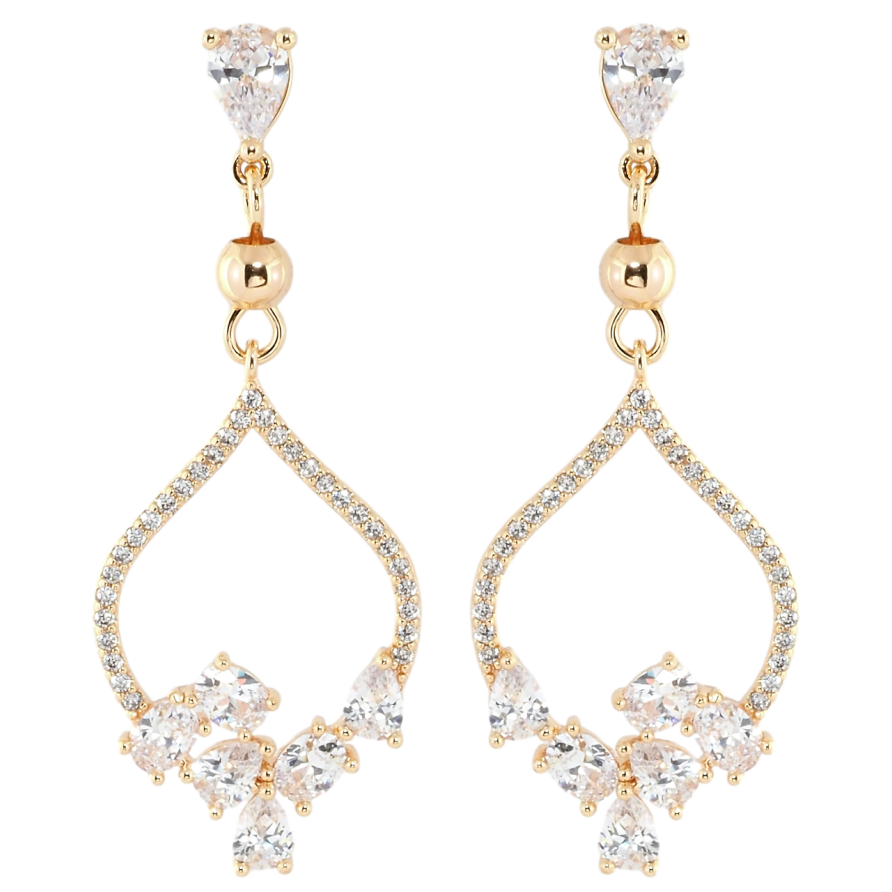 Серьги Xuping M&L Цвет 18K пусеты Изящные подвески с цирконием фото №1 Серьги Xuping M&L Цвет 18K пусеты Изящные подвески с цирконием фото №1