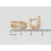 Серьги Xuping Позолота 18K английский замок Восьмерки с цирконием фото №2 Серьги Xuping Позолота 18K английский замок Восьмерки с цирконием фото №2