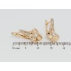 Серьги Xuping Позолота 18K английский замок Цветочки с цирконием фото №2 Серьги Xuping Позолота 18K английский замок Цветочки с цирконием фото №2