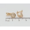 Серьги Xuping Позолота 18K английский замок Круги с цирконием фото №2 Серьги Xuping Позолота 18K английский замок Круги с цирконием фото №2