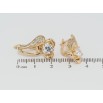 Сережки Xuping Позолота 18K англійський замок Квіточки з інкрустацією цирконієм фото №2 Сережки Xuping Позолота 18K англійський замок Квіточки з інкрустацією цирконієм фото №2
